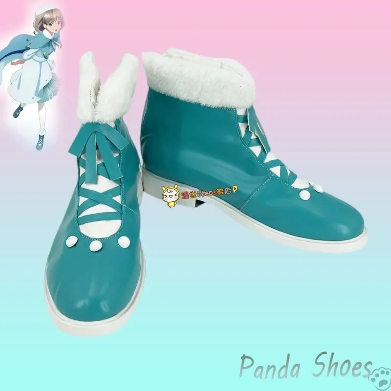 Lovelive Tang Keke 코스프레 신발 애니메이션 퍼플 코스 부츠 코믹 Tang Keke 코스프레 의상 콘 할로윈 파티용 신발