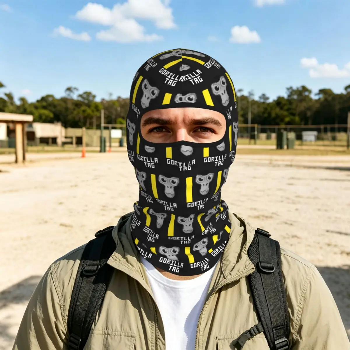 

Gorilla Tag Monkey Breathable Thin Balaclava Full Face Mask Sun Protection Neck Gaiter For Motorcycle Cycling Fishing Outdoor