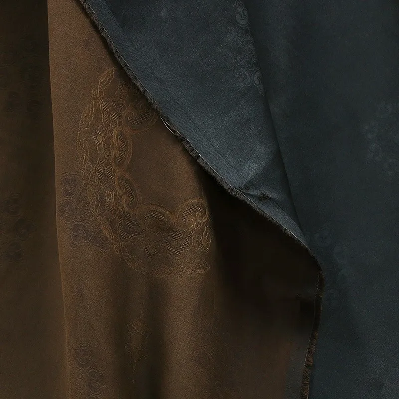 Silk jacquard Hanfu fabric intangible cultural heritage ramie Xiangyunsha Chinese-style light luxury clothing