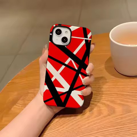 Eddie Van Halen Graphic Guitar Phone Case For Iphone 16 Pro Max 15 13 14 12 11 14 Pro Max 15 Pro Max Two-in-one Cover