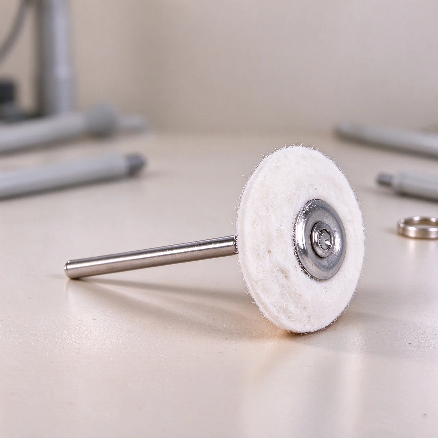 ORO 12Pcs 23mm Knife-Edge Cotton Buff Wheel, 3/32