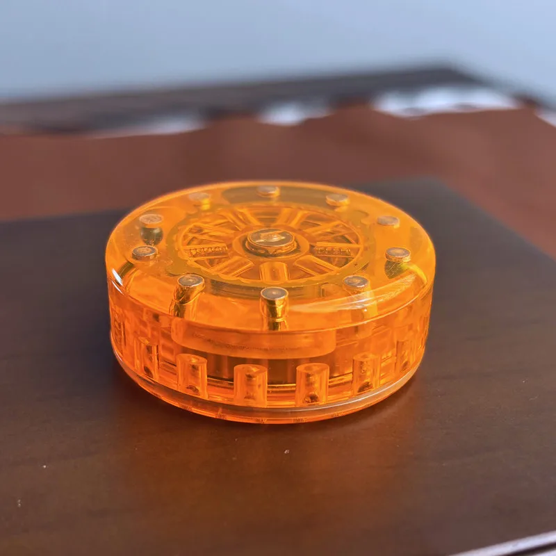 EDC 피젯 토이 기계식 자기 촉각 피드백 PMMA 소재 래칫 슬랩 코인 피젯 토이 성인 어린이 스트레스 해소