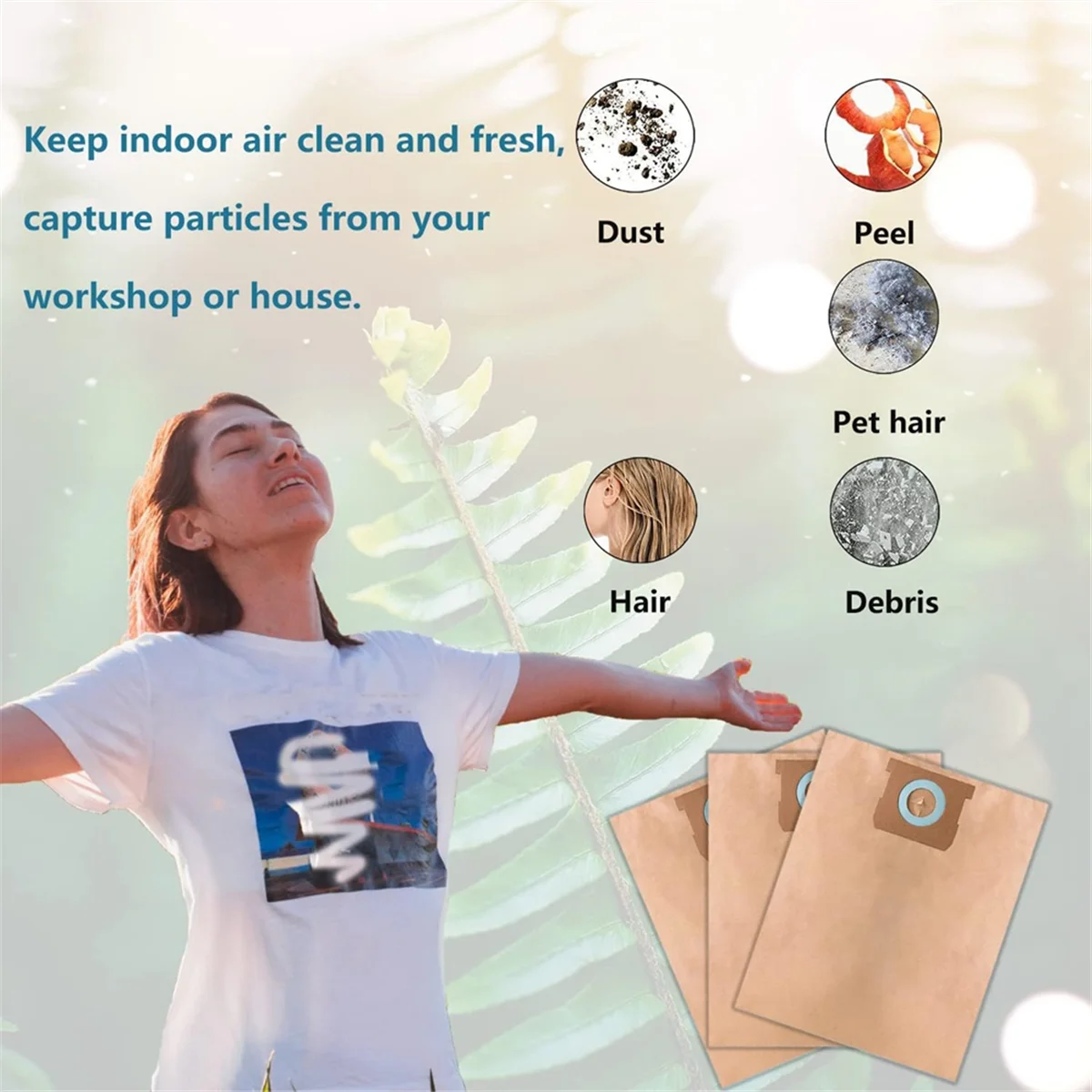 12 Pak Kantong Debu DXVA19-4101 untuk DeWalt 6-10 Galon Penyedot Debu Toko Basah/Kering DXV06P DXV09P DXV10P DXV10S DXV10SA DXV10SB