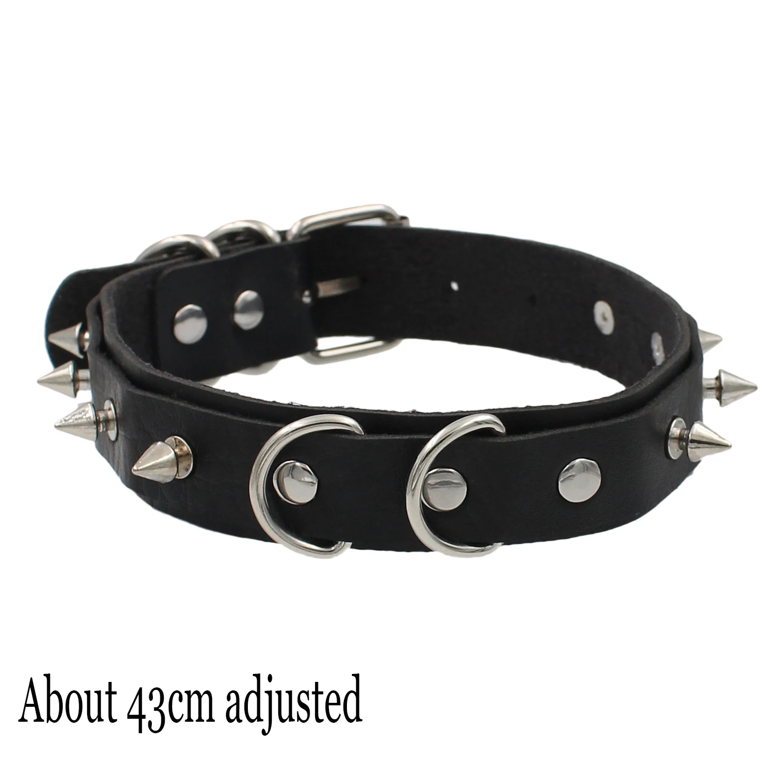 Frau Schwarz Punk Choker Kragen Halskette Sexy PU Leder Herz Lock Schlüssel Spike Chocker Gothic Cosplay Zubehör Partei Schmuck