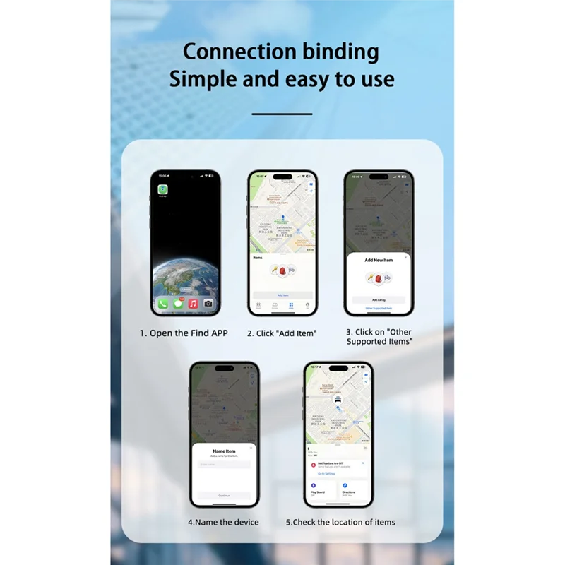 B37B-Ultra Slim Tracking Card Wallet Anti-Loss Card For  Find My Ultra Thin Tracker