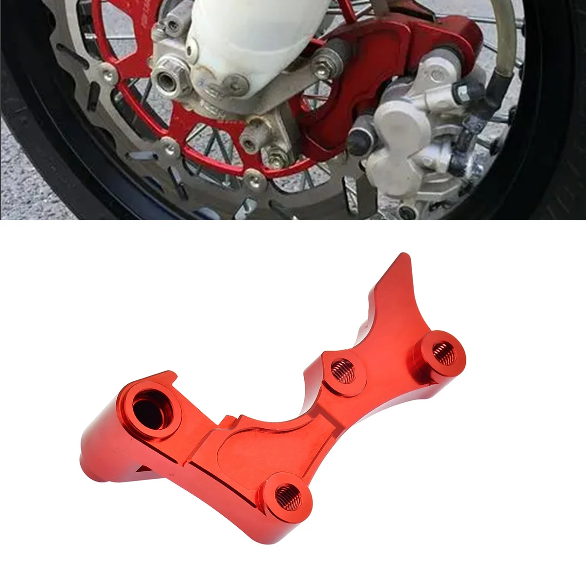

For HONDA CRF250R 450R CR125 CRF250X CRF250X CRF450X CR CRF R/X/RX 450R 450X Motocross CNC 270MM Brake Caliper Adapter Bracket