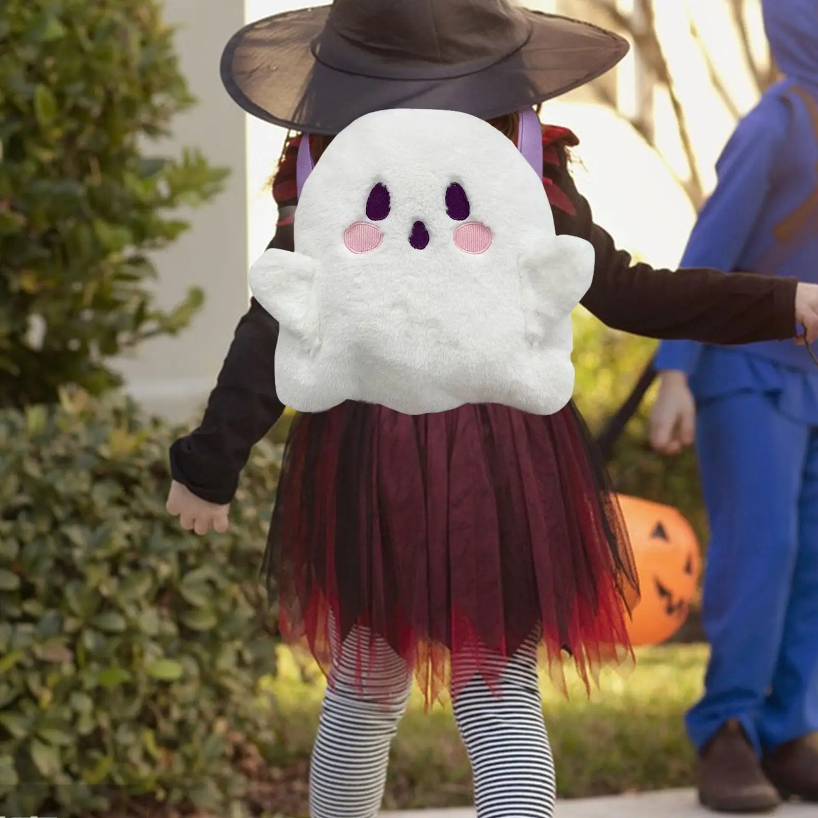 Mochila con cara de fantasma para Halloween, Mini bolsa de dulces cruzada, regalo de Halloween