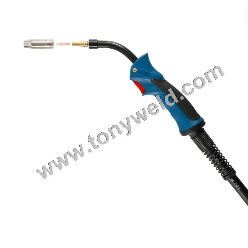MB-15AK 180A Industrial MIG Torch | Air Cooled Welding Gun with European Standard Connector view 5