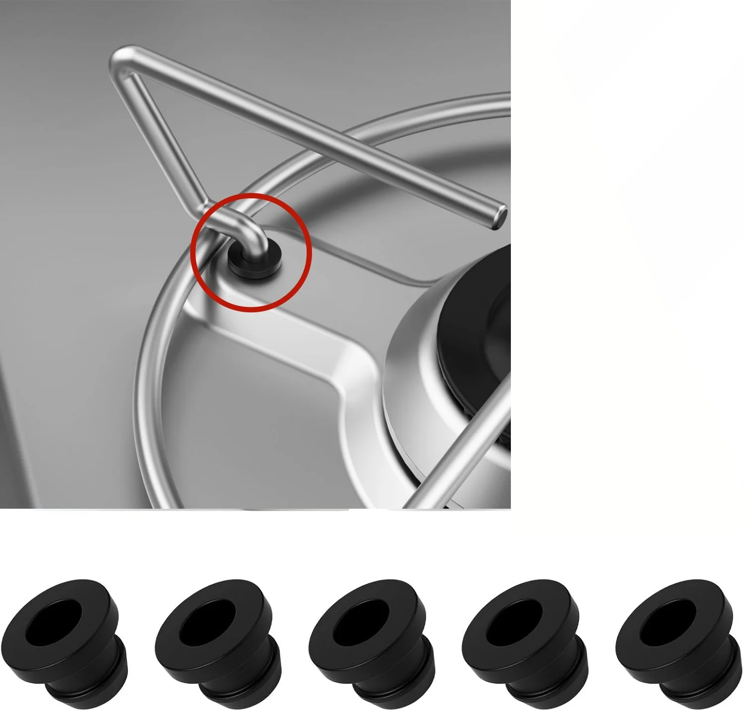 16PCS Rubber Seals 44990000122 Caravan For Smev Dometic Grommet Sleeve Pan Hob Support Motorhome Camper Van Trailer Accessories