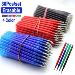 DELVTCH Erasable Gel Pen Refill 0.7mm 0.5mm Tip Color Ink Cartridge Rod Replacement Office School Writing Stationery Accessories