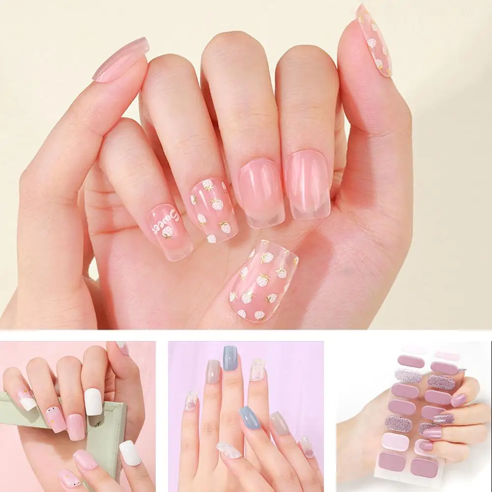 Destacável Wearable 3D unhas adesivos, unhas decorações, Hot Sliders, envoltórios completos, QF arte, A7H0, vendendo