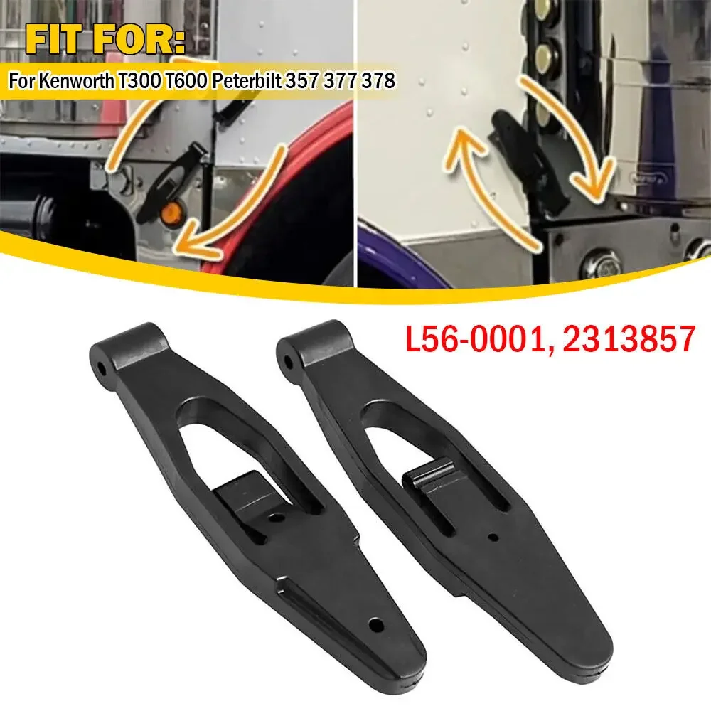 2pcs For Kenworth T300 T600 T800 W900 Peterbilt 357 367 377 378 379 388 389 2313857 L56-0001 Hood Latch Base Accessories Auto