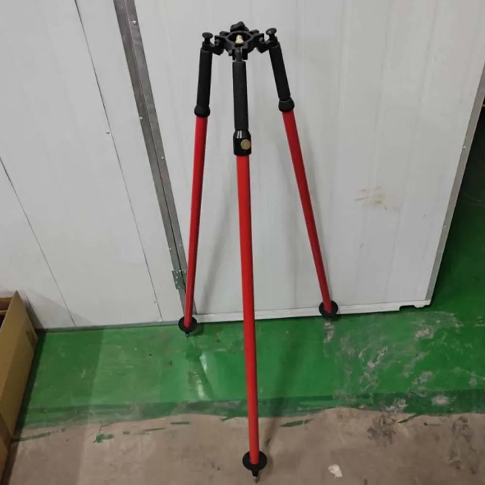 CLS33A-RD Tripod, High-quality Red Prism Pole Aluminum Measuring Tripod, Aluminum Alloy, Individually Packaged with Soft Bag