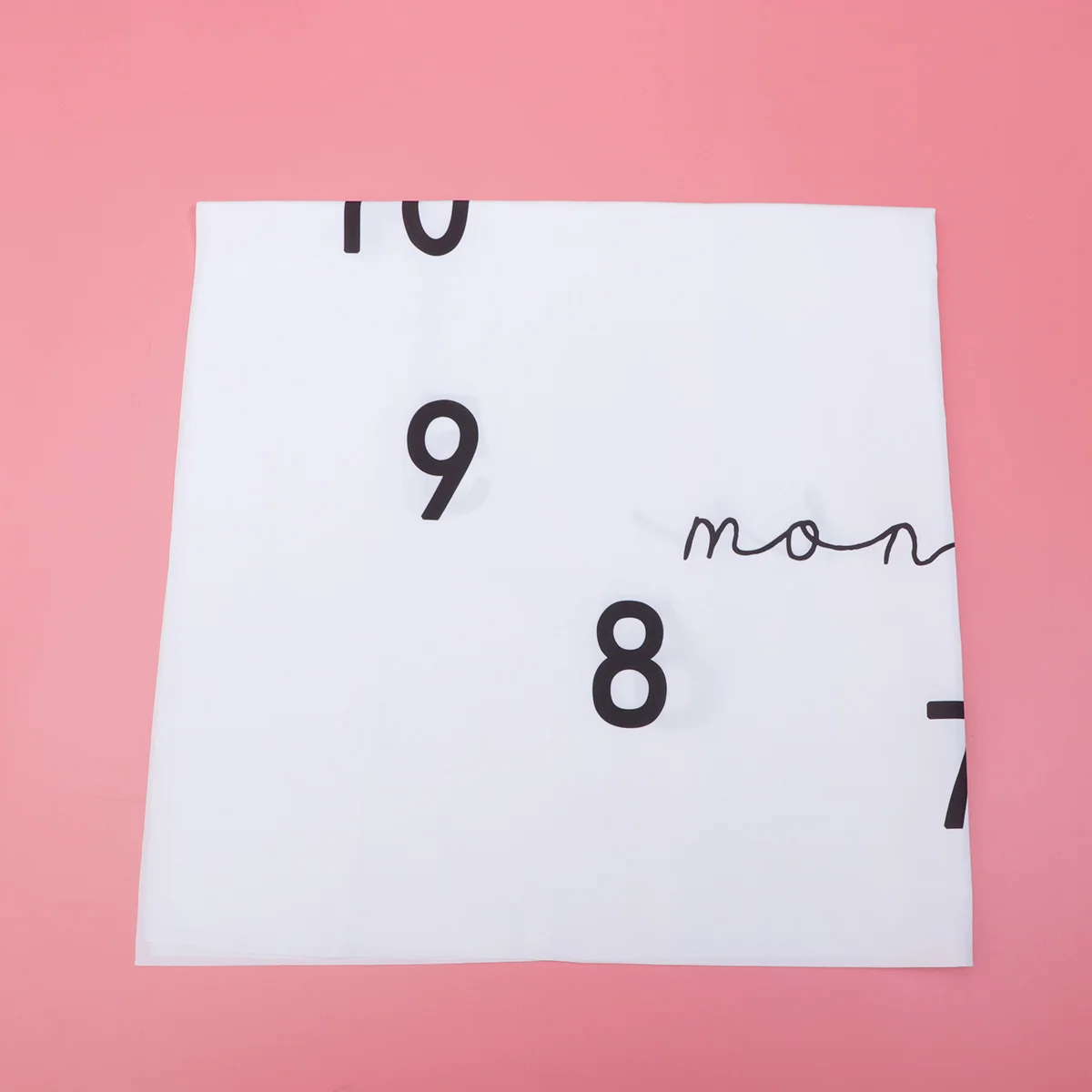 ผ้าห่มเด็กทารกแบบรายเดือน ขนาด 100x100 ซม. ผ้าฝ้าย ผ้าห่มห่อตัว ผ้าคลุมให้นม ผ้าห่มฉากหลังถ่ายภาพเด็ก อุปกรณ์ประกอบฉากถ่ายภาพเด็ก