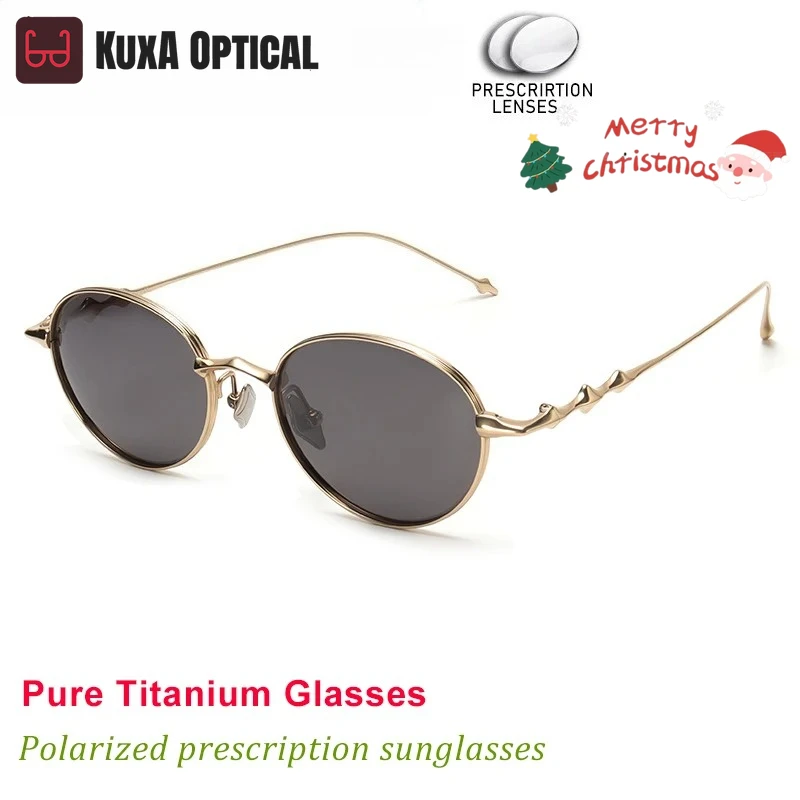 

KUXA модные женские поляризационные солнцезащитные очки для вождения, очки для близорукости, антибликовые УФ-звездные дизайнерские линзы по рецепту, индивидуальные линзы