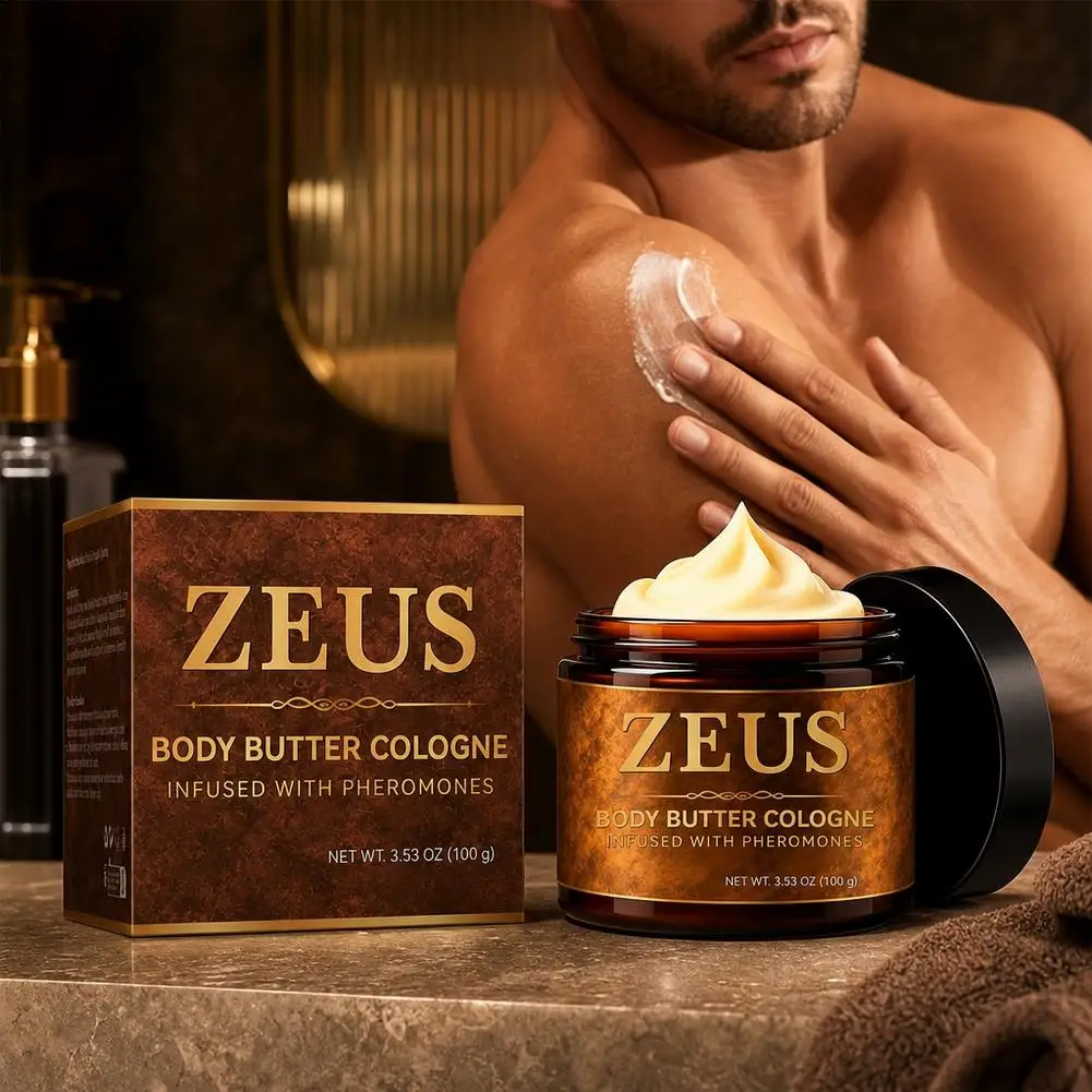 Luxury Pheromone Infused Body Butter Cologne for Men, Fragranced Body Cream Hydrating Moisturizing,Fast Absorbing Body Skin Care