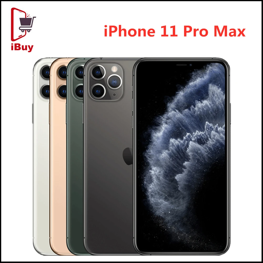 

Apple iPhone 11 Pro Max 6.5" Screen 4GB RAM 64GB/256GB ROM A13 Bionic 12MP+12MP Camera Face ID Unlocked 4G LTE Mobile Phone