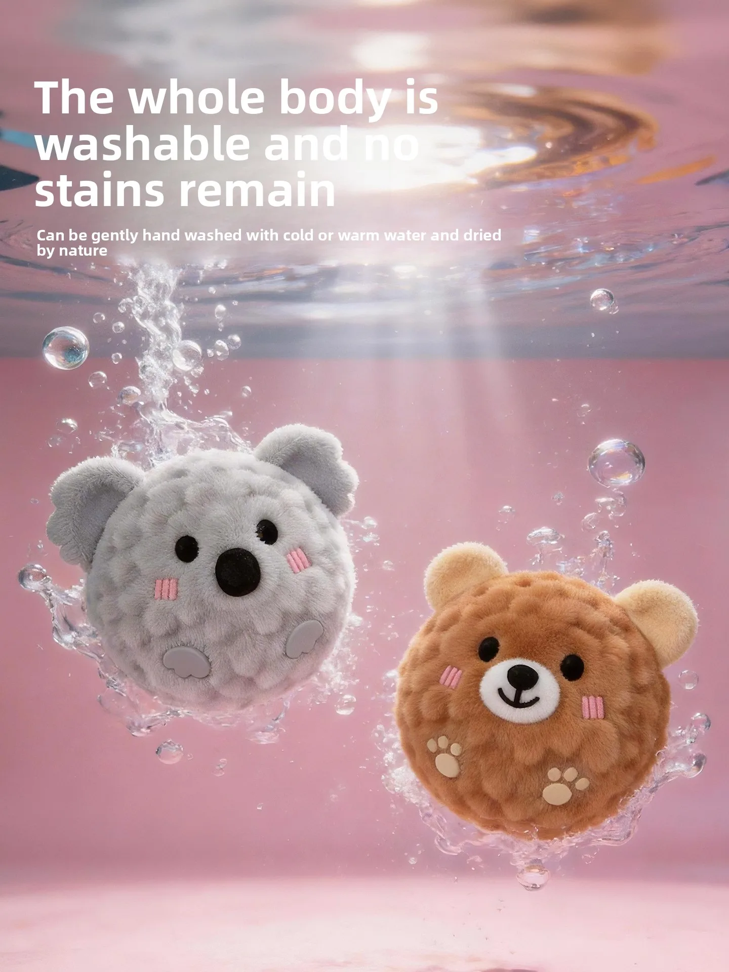 Mini-Plüsch-Quietschball für Hunde, niedliches Tierdesign, kaubeständig, interaktives Apportierspielzeug, Puzzle für Welpen, Angstlinderung – Detail 5