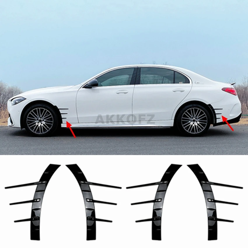 

For Mercedes-Benz C-Class W206 2022+ C200 C260 C43 AMG Line wheel eyebrow wind knife car modification