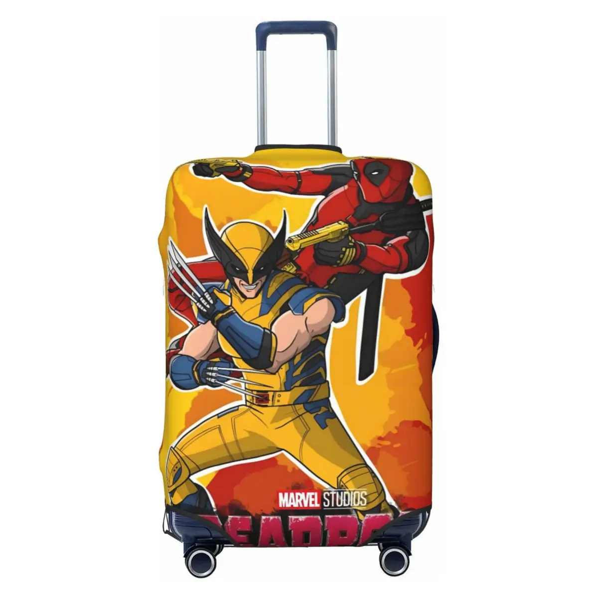 

Custom Vintage Deadpool Luggage Cover Elastic Wolverine Anime Cartoon Travel Suitcase Protective Covers Suit For 18-32 inch