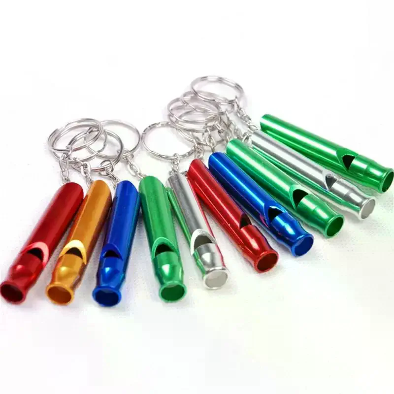 

1/3 шт. маленький многофункциональный алюминиевый аварийный свисток для выживания, брелок для кемпинга, пешего туризма, уличный инструмент, тренировочный свисток