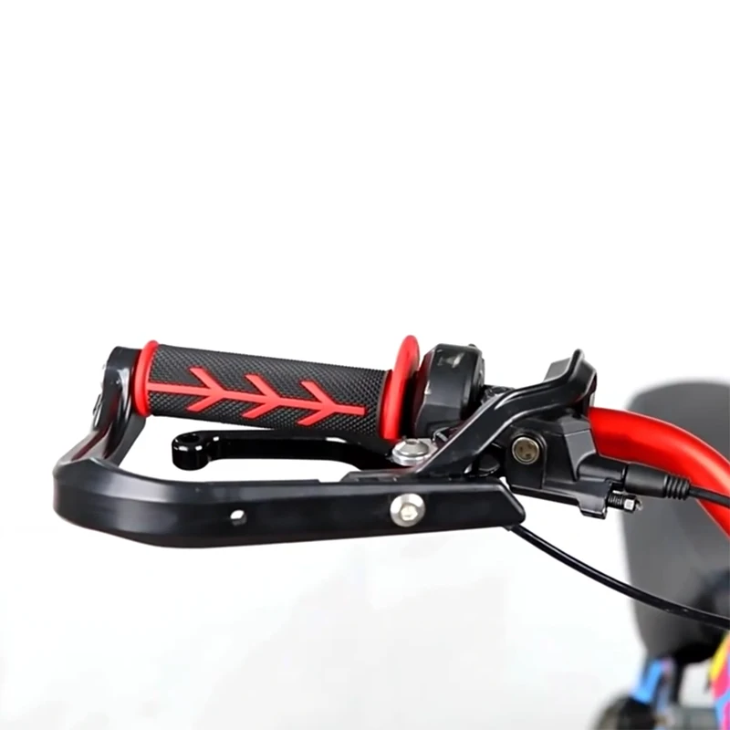 22/28mm Universal Motorcycle Antler-Style Handguards (Black PP & Aluminum) for Modified Handlebars and Electric Scooter