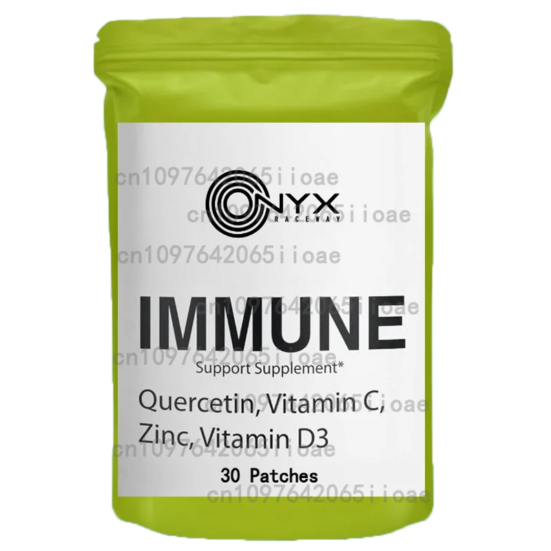 

Immune Support Transdermal Patches with Elderberry, Zinc, VIT C, VIT D3, Selenium, Echinacea, Ginger 30 Patches