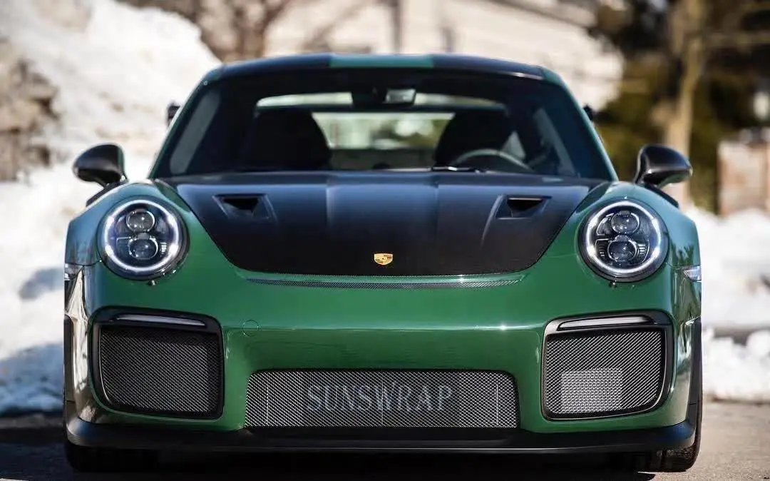 1.52*18m Sticker Super Gloss Racing Green Car wrapping Film Wrap Vinyl Car Decoration Decals With Bubble Free 5x59ft