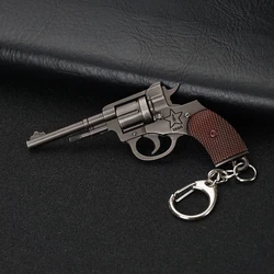 1pc Cool Game Pistol Shape Keychain Metal P92 R45 R1895 Model Toy Key Ring Gift