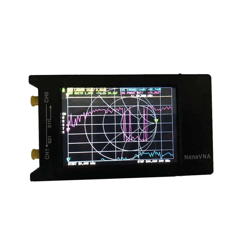 NanoVNA-H4 hugen 4 Inch Touch Screen 10KHz~1.5GHz Antenna Analyzer shortwave MF HF VHF UHF Vector Network 1950MAh Battery I3-010