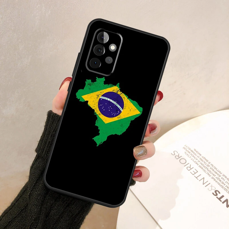 Brazil Brazilian Flag Case For Samsung Galaxy A14 A34 A54 A12 A22 A32 A52 A72 A13 A23 A33 A53 A73 A31 A51 A71