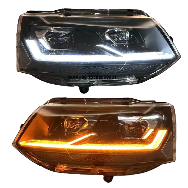 

Светодиодная передняя фара YU GUANG для VW Multivan T5 Transporter 2010-2015 6000K 12V, обновленная фара, светодиодный проектор