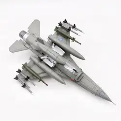 Alloy 1/72 F16 Fighter Airplane Diecast Model for Home Office Cabinet