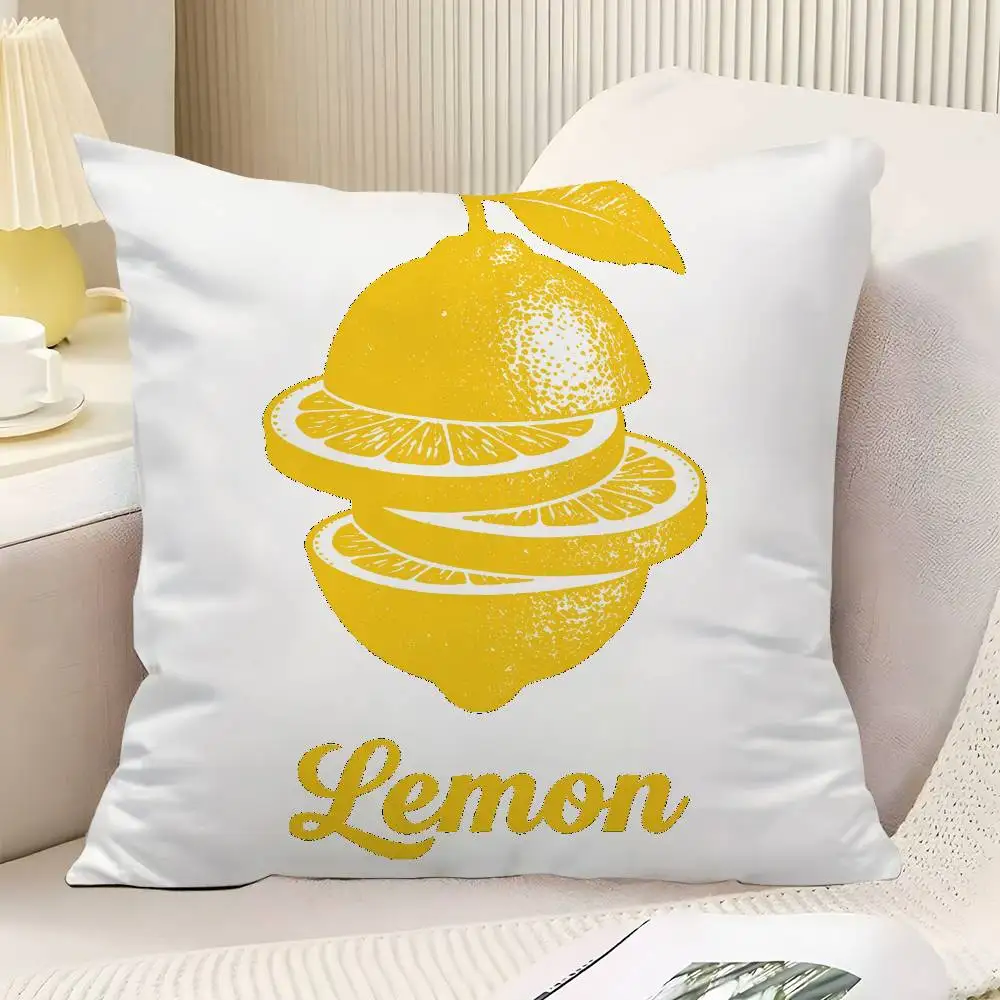 Fashion Fruit Slices Throw Pillow Cover Neutral Decor Cushion Cover Soft Sofa Couch Bed Home Decor Pillow Case