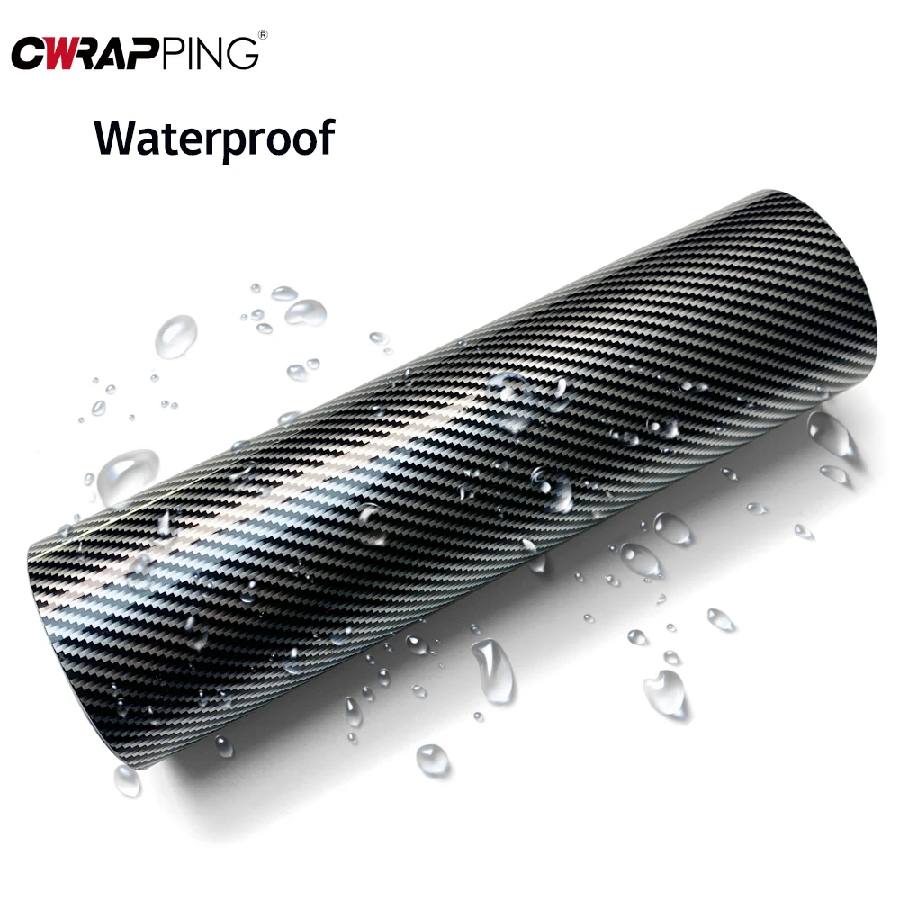 2D Carbon Fiber Car Glossy Stickers Vinyl Wrap Film Laptop Car Motorcycle Wrapping Covering Film Decorative for Car Accessories