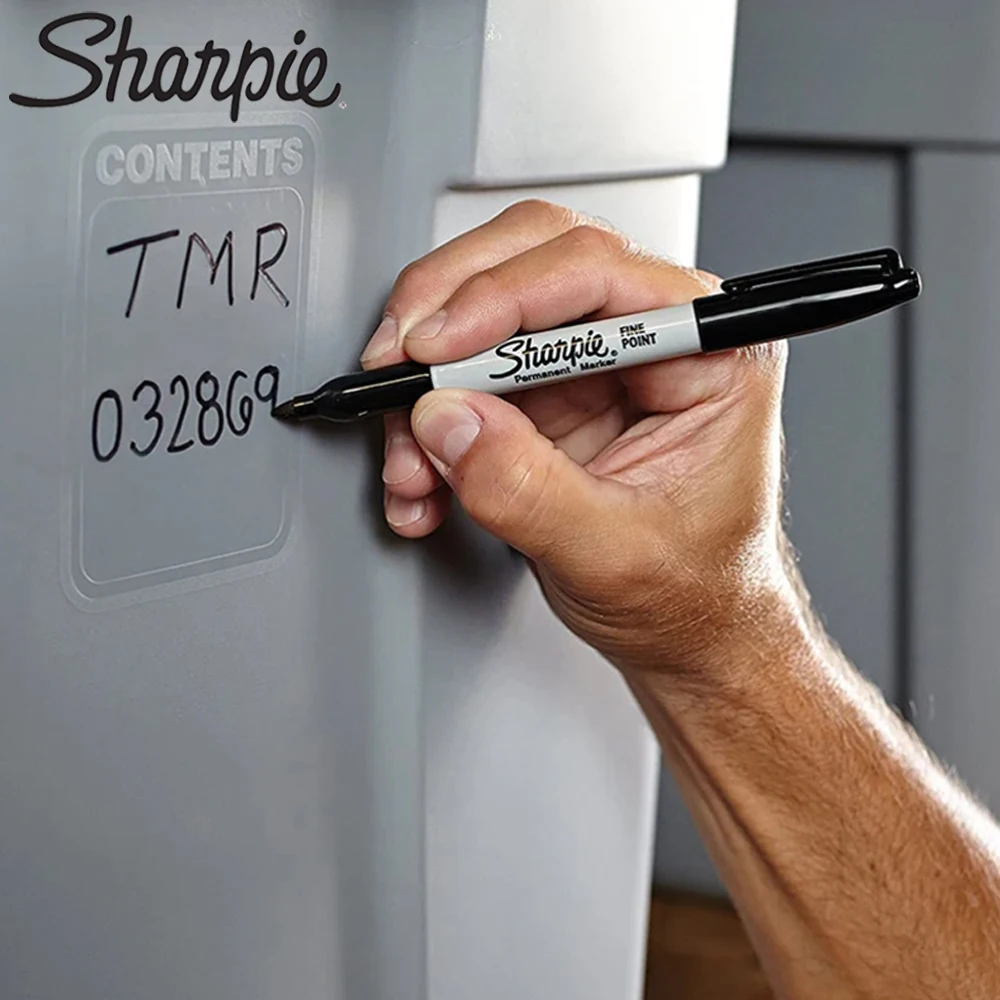 12pcs/box Sharpie 32000 Permanent Markers Waterproof Industrial Drawing Hand Drawn Graffiti Art Supplies School Accessories