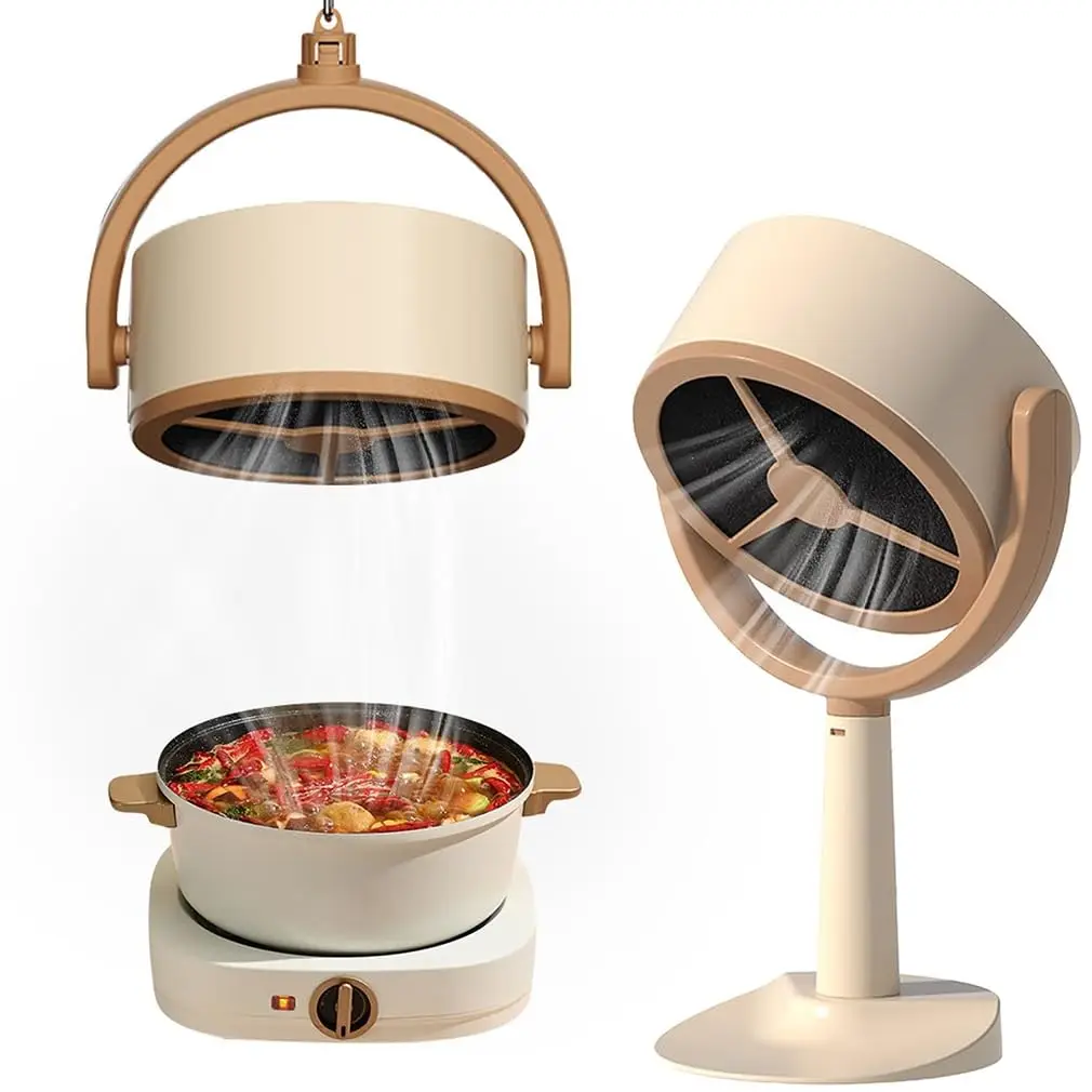 

Portable Desktop Range Hood With Large Suction And Adjustable Angle Usb Mini Indoor Hot Pot Barbecue Range Hood Home Kitchen