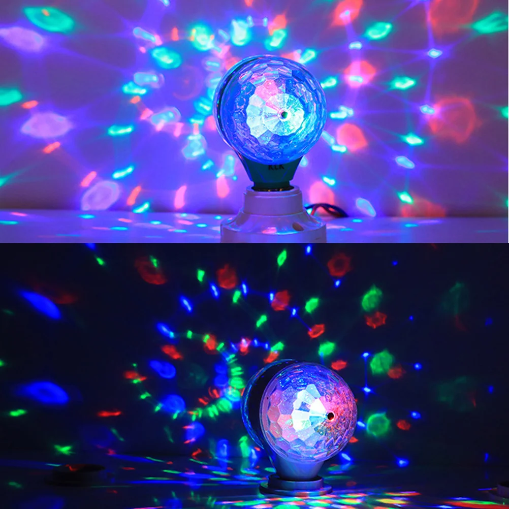 2 個デュアルヘッドミニステージカラフルな回転ランプパーティーホーム Ktv 装飾ディスコボールライトステージ回転ライト