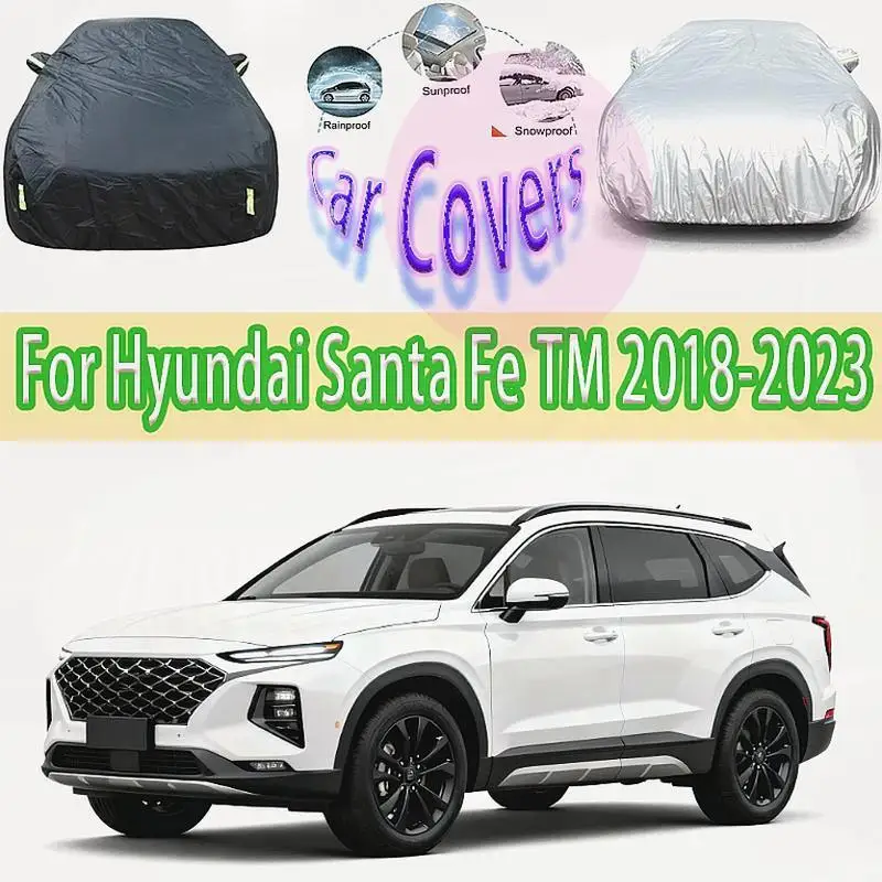 

For Outdoor Protection & Waterproof Full for Hyundai Santa Fe 2018-2023 Sunshade Dustproof Exterior Car Covers