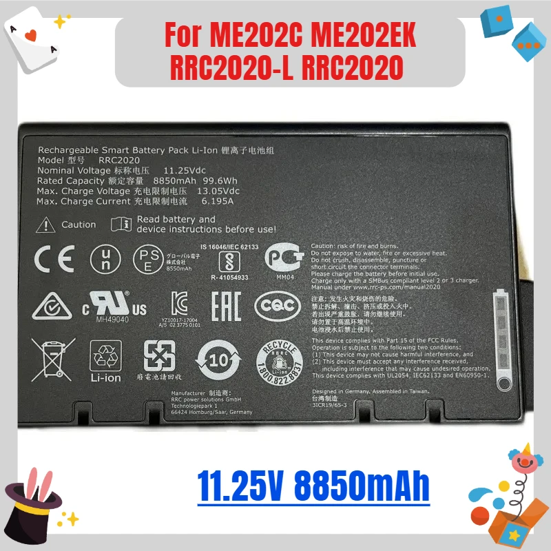 

For ME202C ME202EK RRC2020-L RRC2020 Battery Industrial Equipment Batteries