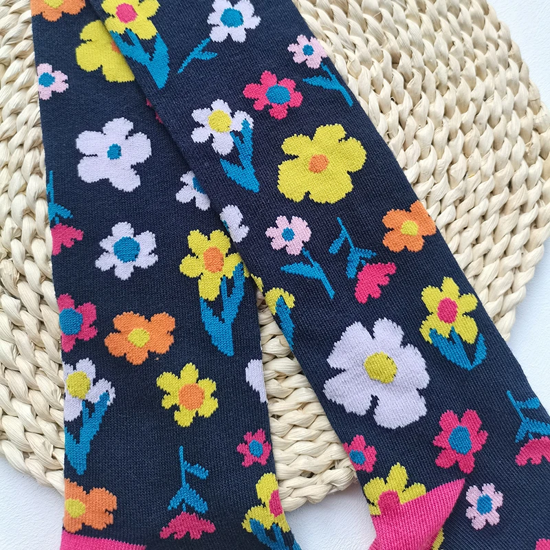 1 PCS Cute  Flower  Girls Tights Soft Stretchy Kids Pantyhose for Toddler Baby All Season Wear