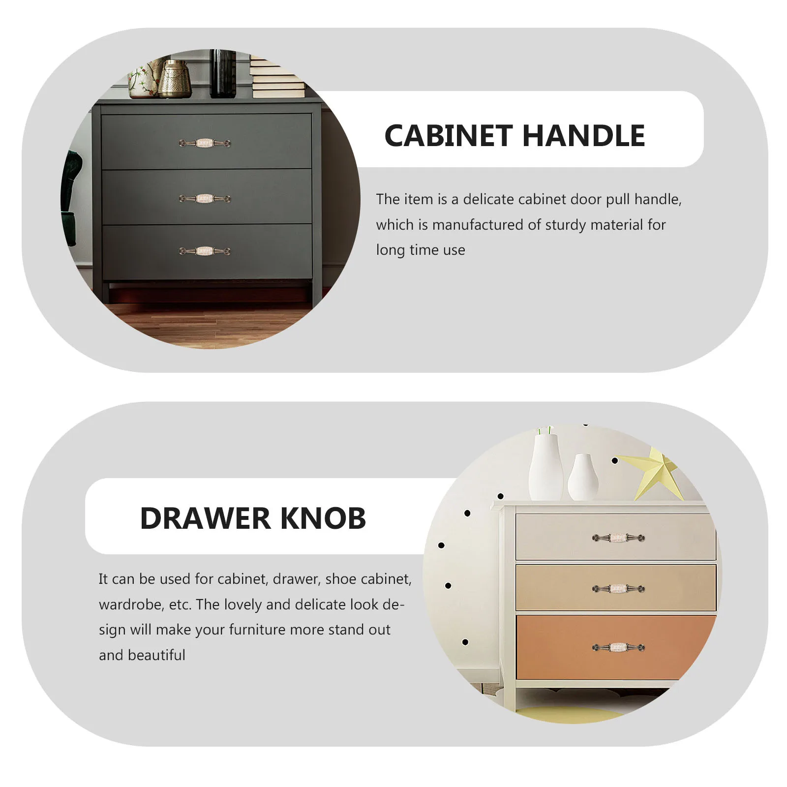 

4pcs Marble Printing Cabinet Knobs European Style Handles For Wardrobe Kitchen Cupboard Drawer Furniture Hardware Pulls