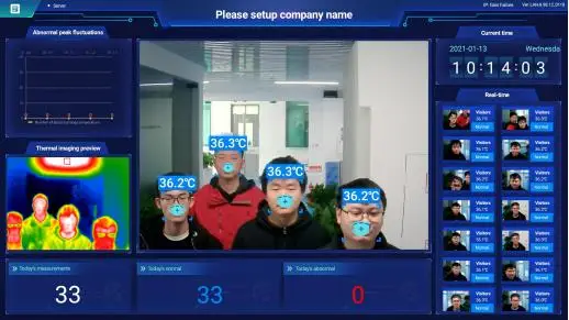 HFSecurity MC07 Fernglas, optische Fiebererkennung, KI, menschliche Körpertemperatur, Gesichtserkennung, CCTV-Wärmebildkamera