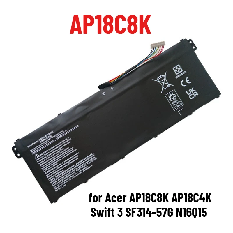 

Аккумуляторы для ноутбуков 7,5 В, 4865 мАч для Acer SF514-52T 53T 51 SP111-31 32 33 34 N17W3 AP16L5J AP16L8J