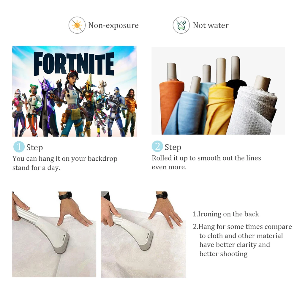 Fortnite Shooting Game Birthday Party Supplies Backdrop Hot Game Poste Boy Decoration Background Photography Props Kid Gifts view 6