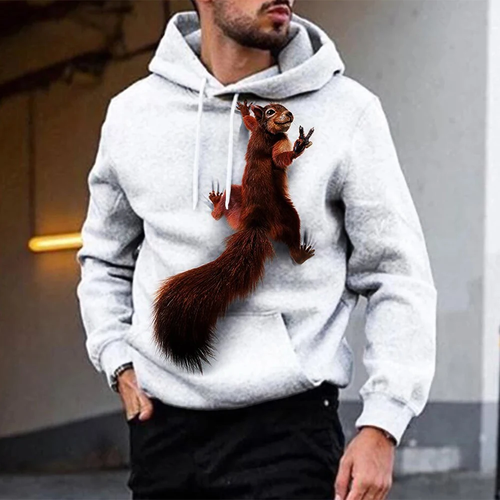 

Autumn Funny Squirrel 3D Print Hoodies Men Women Fashion Casual Sweatshirts Oversized Hoodie Pullovers Tracksuit Clothing