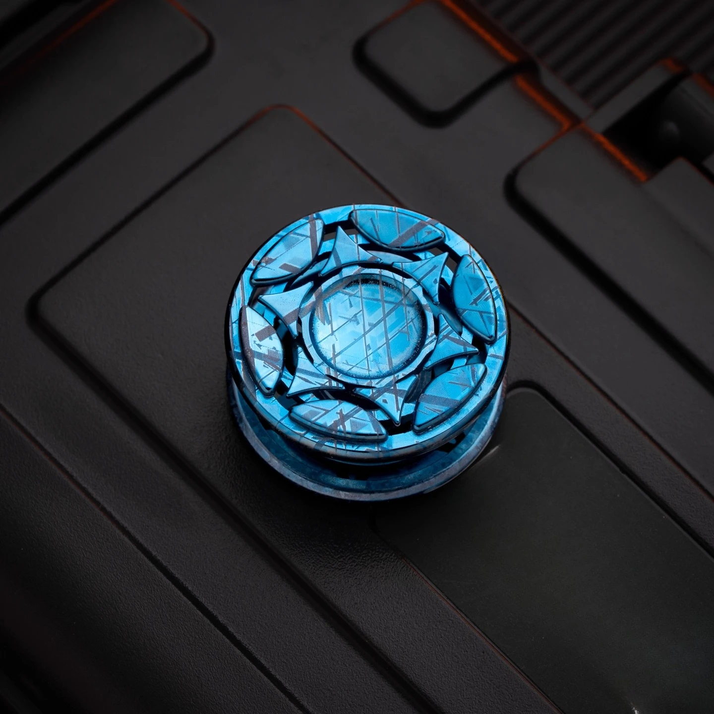 مجموعة من ملحقات تعديل قفل Fidget Spinner Lock ذات النجمة السداسية EDC لعبة تخفيف التوتر لسطح المكتب