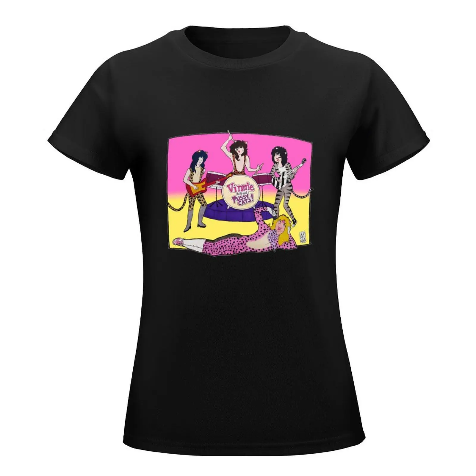 Vinnie and the Pussycats! T-Shirt Blouse tops shirts graphic tees female white t-shirts for Women