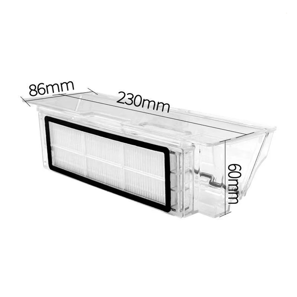 Caja de polvo con filtro HEPA para Xiaomi Mijia 1 Generación 1S, piezas de repuesto para Robot aspirador, contenedor de polvo, accesorios de caja