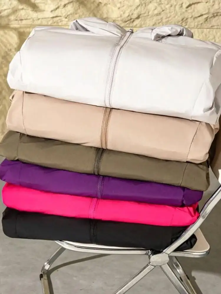 

High-End ex Outdoor Casual Windproof Warm Cotton Jaet Hooded Pure Color Trendy Zipper Decorated Stand Fit Long Sve